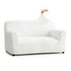 Loveseat 2 Seater Slipcover, Comfort Collection – Crisp White, front view | Crisp White