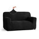 Loveseat 2 Seater Slipcover, Embrace Collection – Black, front view | Black