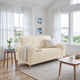 Loveseat 2 Seater Slipcover, Embrace Collection – Cream, interior view 2 | Cream