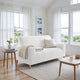 Loveseat 2 Seater Slipcover, Embrace Collection – Crisp White, interior view 2 | Crisp White