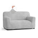 Loveseat 2 Seater Slipcover, Embrace Collection – Light Grey, front view | Light Grey