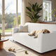 Loveseat 2 Seater Slipcover, Embrace Collection – Crisp White, lifestyle view | Crisp White