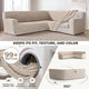 Corner Sofa Slipcover, Comfort Collection – Macadamia, color swatch | Macadamia