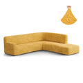 Mango Fullback Support Sectional Sofa Slipcover (Right Chaise), Microfibra Collection