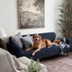 Loveseat 2 Seater Slipcover, Comfort Collection – Navy Blue, customer photo | Navy Blue