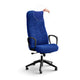 Office Chair Slipcover, Comfort Collection – Cobalt Blue, front view | Cobalt Blue