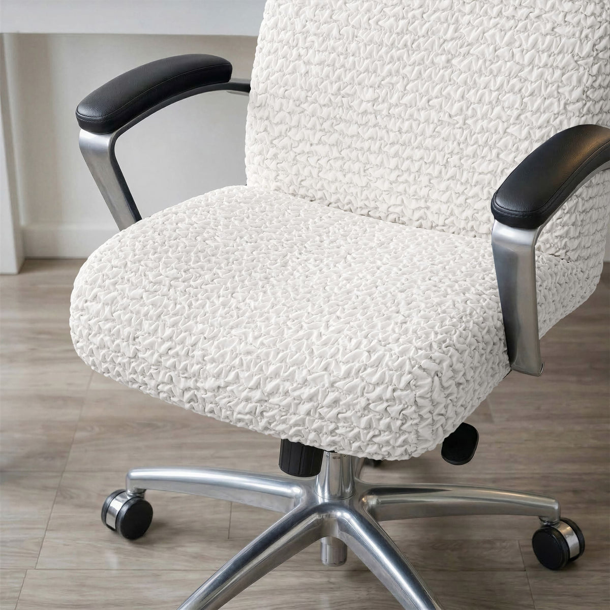 Office Chair Slipcover, Comfort Collection – Crisp White, interior view 4 | Crisp White
