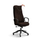 Office Chair Slipcover, Comfort Collection – Dark Brown, front view | Dark Brown
