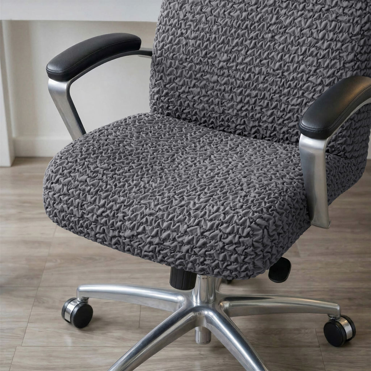 Office Chair Slipcover, Comfort Collection – Dark Grey, interior view 4 | Dark Grey