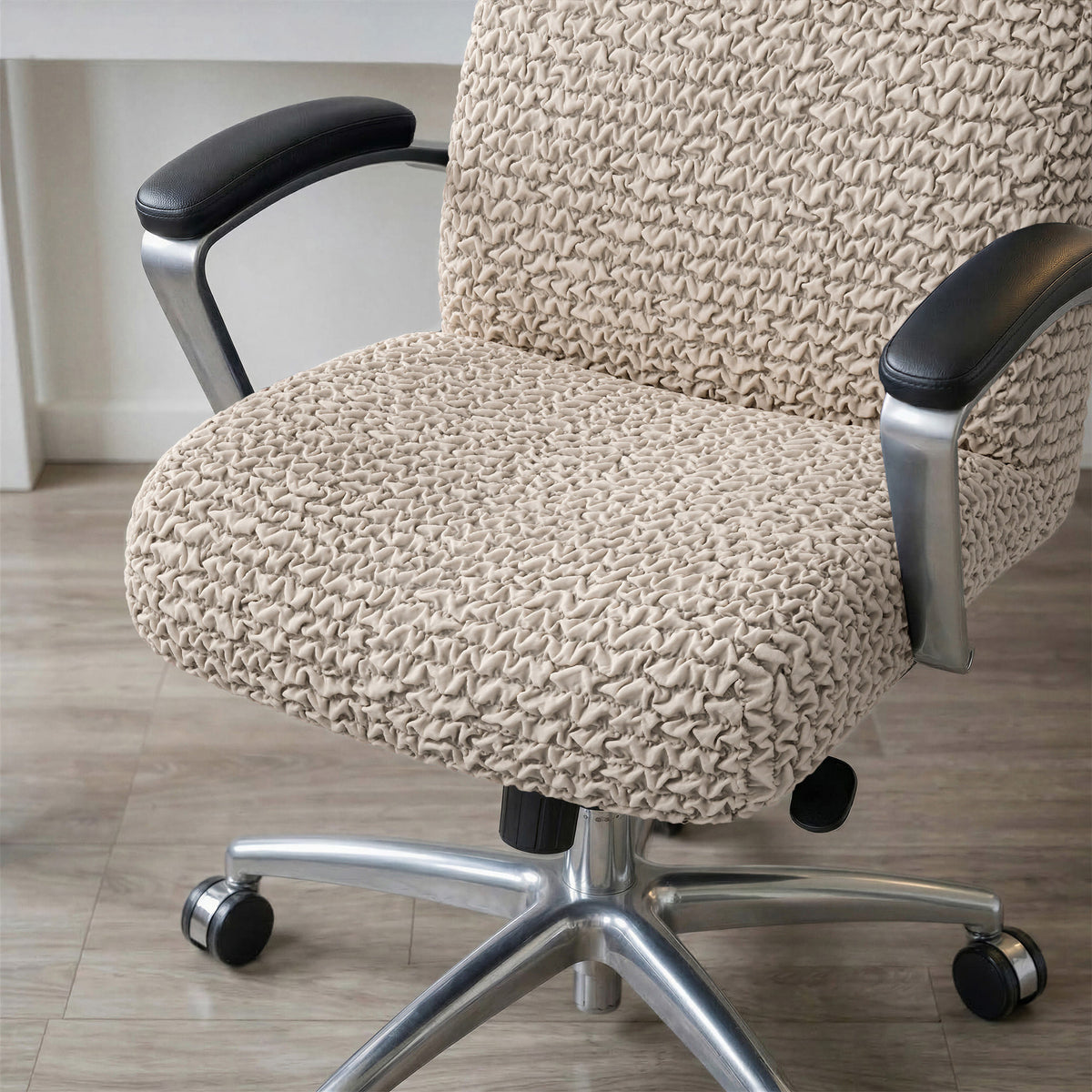 Office Chair Slipcover, Comfort Collection – Macadamia, interior view 4 | Macadamia