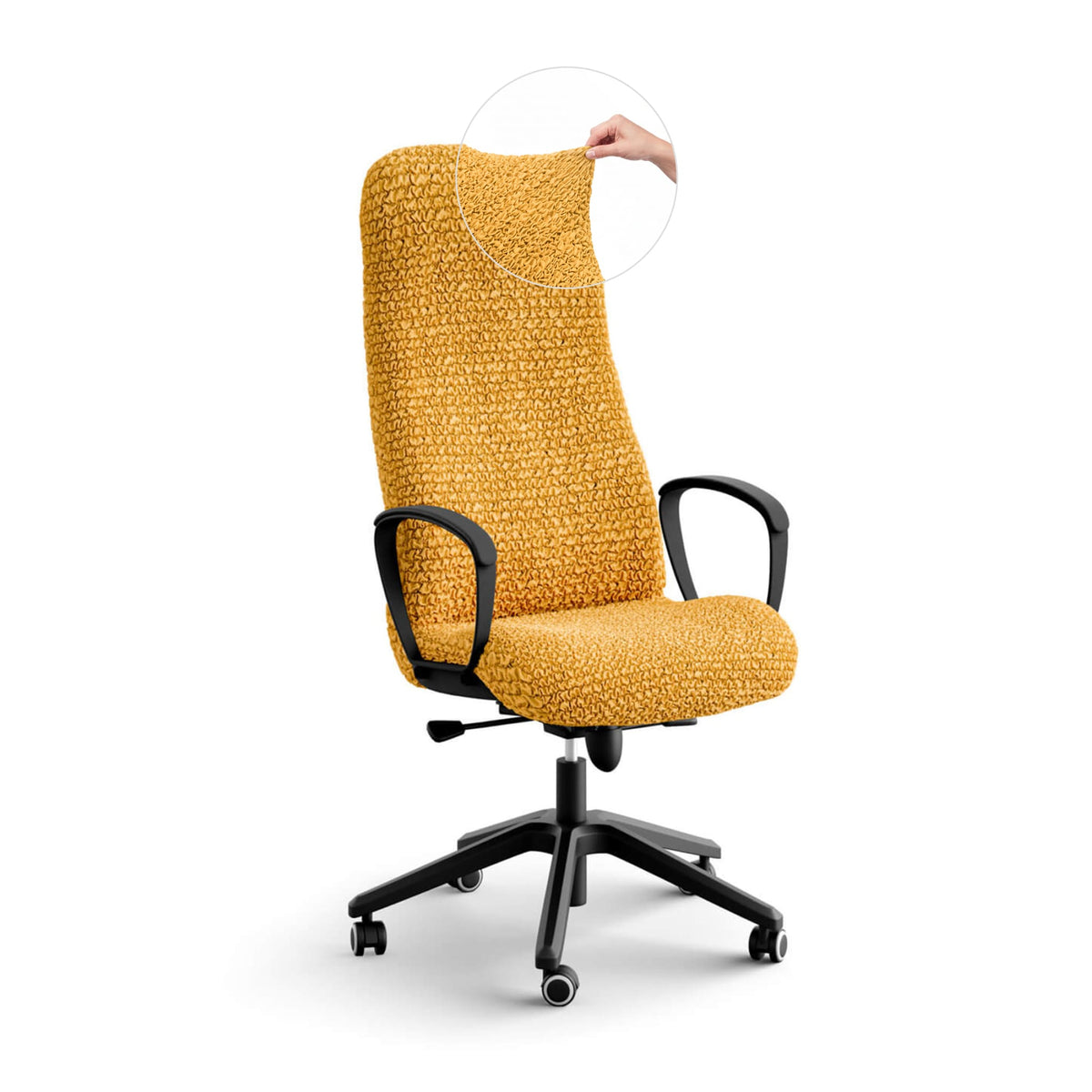 Office Chair Slipcover, Comfort Collection – Mango, front view | Mango
