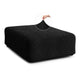 Ottoman Slipcover (Large), Embrace Collection – Black, front view | Black