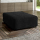 Ottoman Slipcover (Large), Embrace Collection – Black, interior view 1 | Black