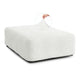 Ottoman Slipcover (Large), Embrace Collection – Crisp White, front view | Crisp White