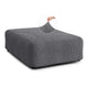 Ottoman Slipcover (Large), Embrace Collection – Dark Grey, front view | Dark Grey