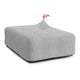 Ottoman Slipcover (Large), Embrace Collection – Light Grey, front view | Light Grey