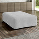 Ottoman Slipcover (Large), Embrace Collection – Light Grey, interior view 1 | Light Grey