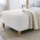 Ottoman Slipcover (Medium), Embrace Collection – Crisp White, interior view 1 | Crisp White