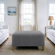 Ottoman Slipcover (Medium), Embrace Collection – Dark Grey, interior view 2 | Dark Grey