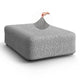 Ottoman Slipcover (Large), Comfort Collection – Ash, front view | Ash