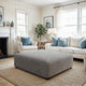 Ottoman Slipcover (Large), Comfort Collection – Ash, interior view 3 | Ash