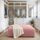 Ottoman Slipcover (Large), Comfort Collection – Coral Pink, interior view 2 | Coral Pink