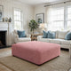 Ottoman Slipcover (Large), Comfort Collection – Coral Pink, interior view 3 | Coral Pink