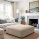 Ottoman Slipcover (Large), Comfort Collection – Macadamia, interior view 1 | Macadamia