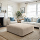 Ottoman Slipcover (Large), Comfort Collection – Macadamia, interior view 3 | Macadamia