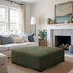 Ottoman Slipcover (Large), Comfort Collection – Moss Green, interior view 1 | Moss Green