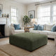Ottoman Slipcover (Large), Comfort Collection – Moss Green, interior view 3 | Moss Green