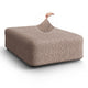 Ottoman Slipcover (Large), Comfort Collection – Soft Taupe, front view | Soft Taupe