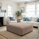 Ottoman Slipcover (Large), Comfort Collection – Soft Taupe, interior view 3 | Soft Taupe