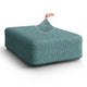 Ottoman Slipcover (Large), Comfort Collection – Teal, front view | Teal
