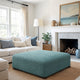 Ottoman Slipcover (Large), Comfort Collection – Teal, interior view 1 | Teal