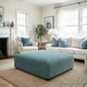 Ottoman Slipcover (Large), Comfort Collection – Teal, interior view 3 | Teal