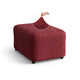 Ottoman Slipcover (Medium), Comfort Collection – Burgundy, front view | Burgundy