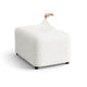 Ottoman Slipcover (Medium), Comfort Collection – Crisp White, front view | Crisp White