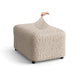 Ottoman Slipcover (Medium), Comfort Collection – Macadamia, front view | Macadamia
