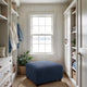 Ottoman Slipcover (Medium), Comfort Collection – Navy Blue, interior view 3 | Navy Blue