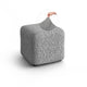 Ottoman Slipcover (Small), Comfort Collection – Ash, front view | Ash