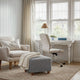 Ottoman Slipcover (Small), Comfort Collection – Ash, interior view 1 | Ash