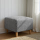 Ottoman Slipcover (Small), Comfort Collection – Ash, interior view 3 | Ash