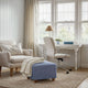 Ottoman Slipcover (Small), Comfort Collection – Blue, interior view 1 | Blue