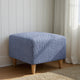 Ottoman Slipcover (Small), Comfort Collection – Blue, interior view 3 | Blue