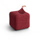 Ottoman Slipcover (Small), Comfort Collection – Burgundy, front view | Burgundy