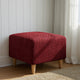 Ottoman Slipcover (Small), Comfort Collection – Burgundy, interior view 3 | Burgundy