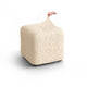 Ottoman Slipcover (Small), Comfort Collection – Cream, front view | Cream