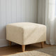 Ottoman Slipcover (Small), Comfort Collection – Cream, interior view 3 | Cream