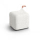 Ottoman Slipcover (Small), Comfort Collection – Crisp White, front view | Crisp White